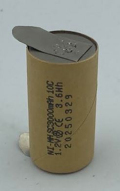 Pojedyncze ogniwo akumulatora NiMh stosowane w pakietach elektronarzędzi